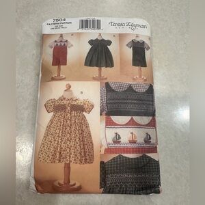 Kids Smoked dress Pattern - Multicolor